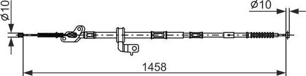 BOSCH Handbremsseil Seilzug Feststellbremse für TOYOTA RAV 4 II (CLA2, XA2, ZCA2, ACA2) 1 987 482 904