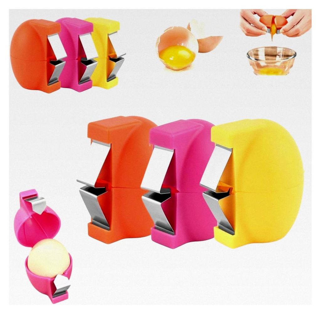 Eierschalenöffner, Upgrade-Eierschäler für rohe Eier, multifunktionales Knacker-Werkzeug, Hand-Eierbrecher und Separator für Kochen, Camping, K...