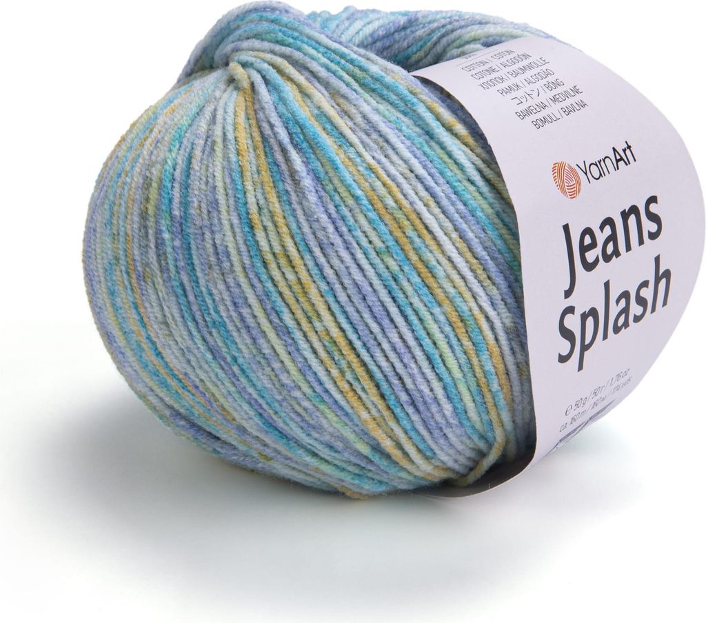 YarnArt Jeans Splash 959: Baumwollgarn, 160m/50g, Vielseitig & Weich