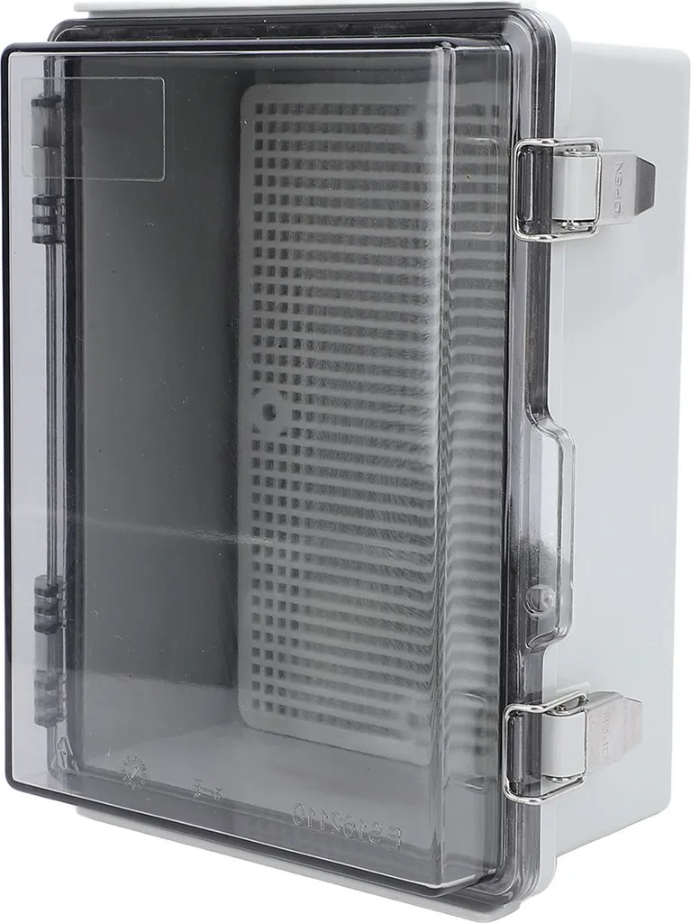 Scatola elettrica per esterni, IP54, impermeabile, per esterni e esterni, resistente alle intemperie, protezione della presa, timer, plug, Holiday Light (32 x 22 x 13 cm), colore nero