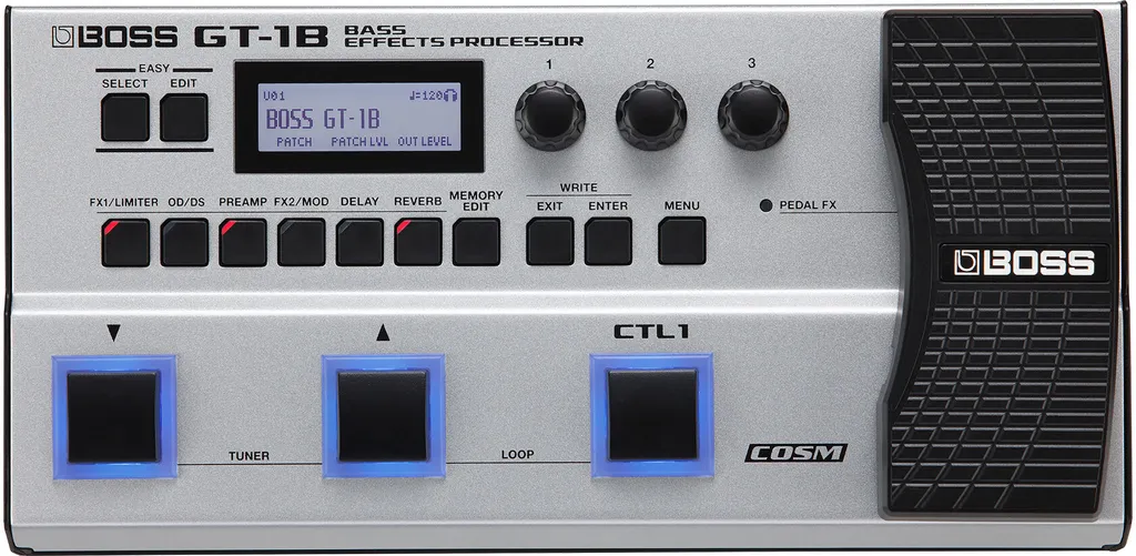 Processeur Boss GT-1B pour Basse Idéal pour Scène, Studio et Travail