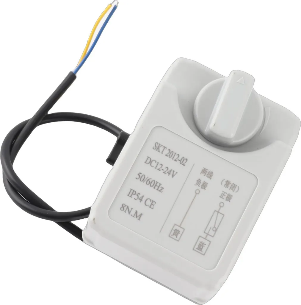 Vanne à bille motorisée DN20 2 voies NC 12V-24V DC Commande Manuelle - 5