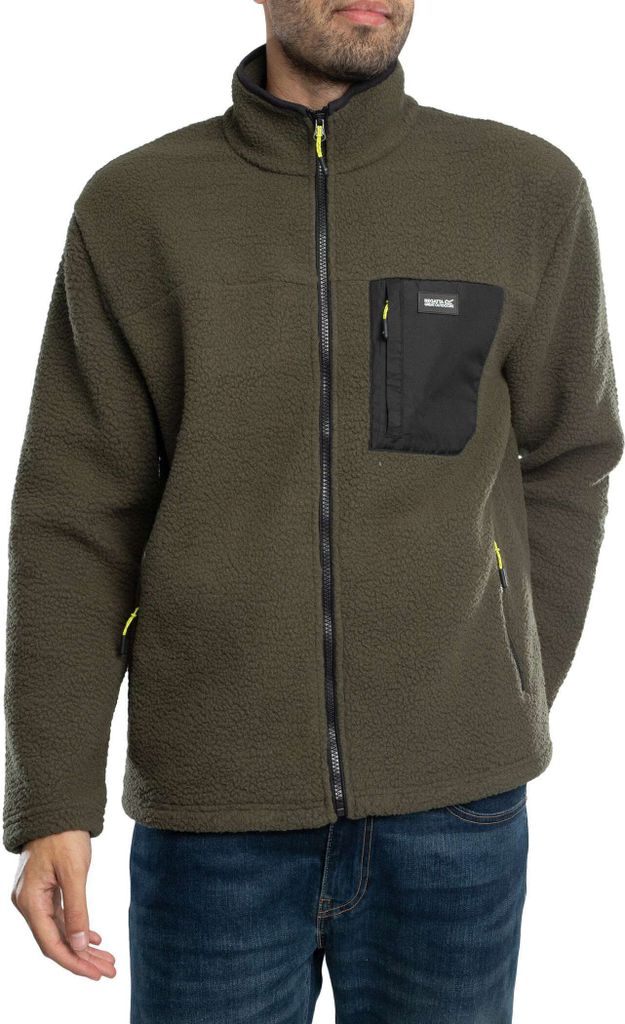 Regatta Frankie Borg-Fleecejacke Herren (Dark Khaki) Größe XL