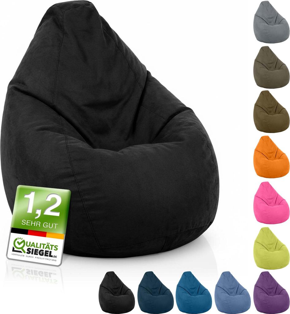 Green Bean® Sitzsack mit Rückenlehne "Drop" 60x60x90cm - Produktbild 