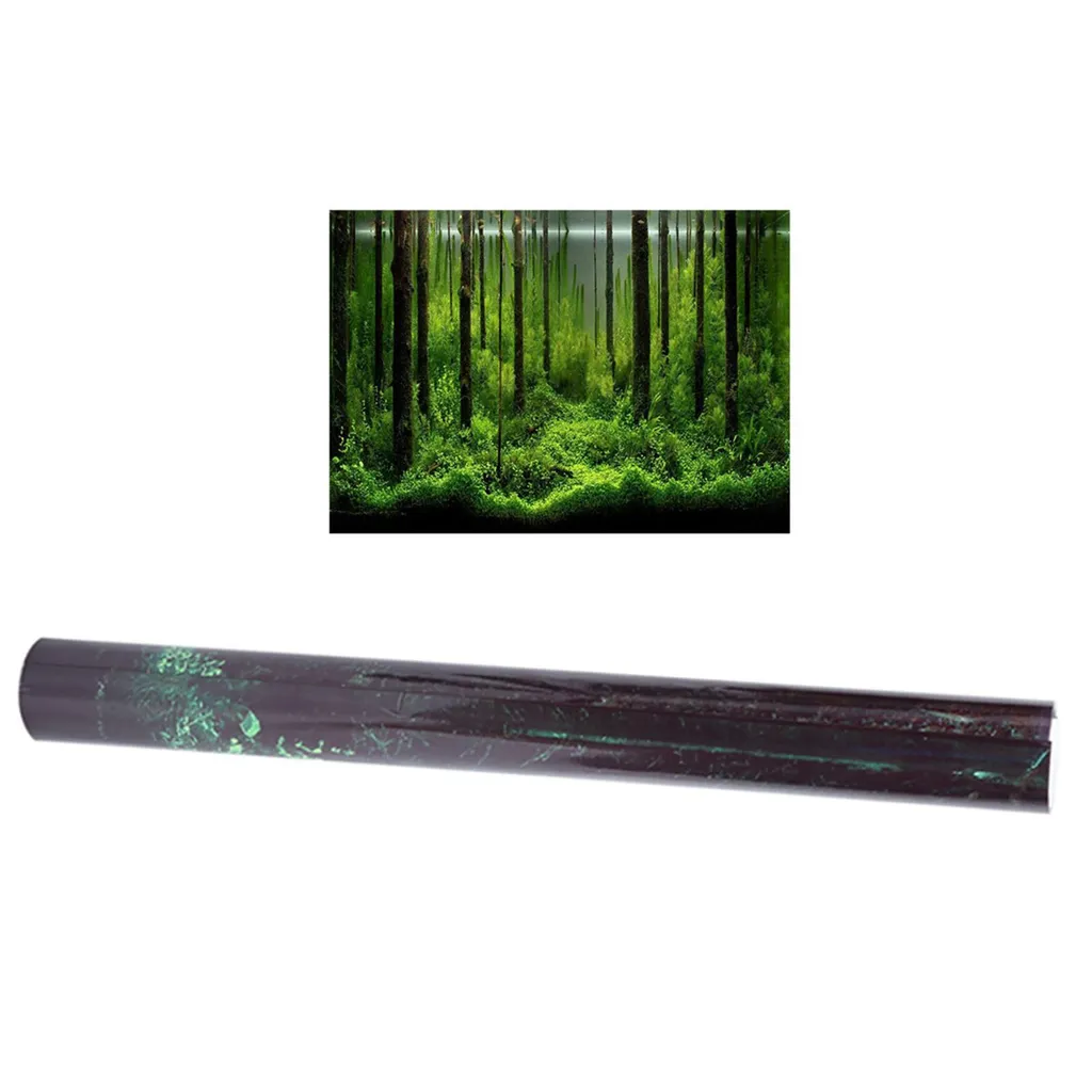 Adesivo Sfondo Acquario per Bambini e Famiglie - Foresta 61x30cm