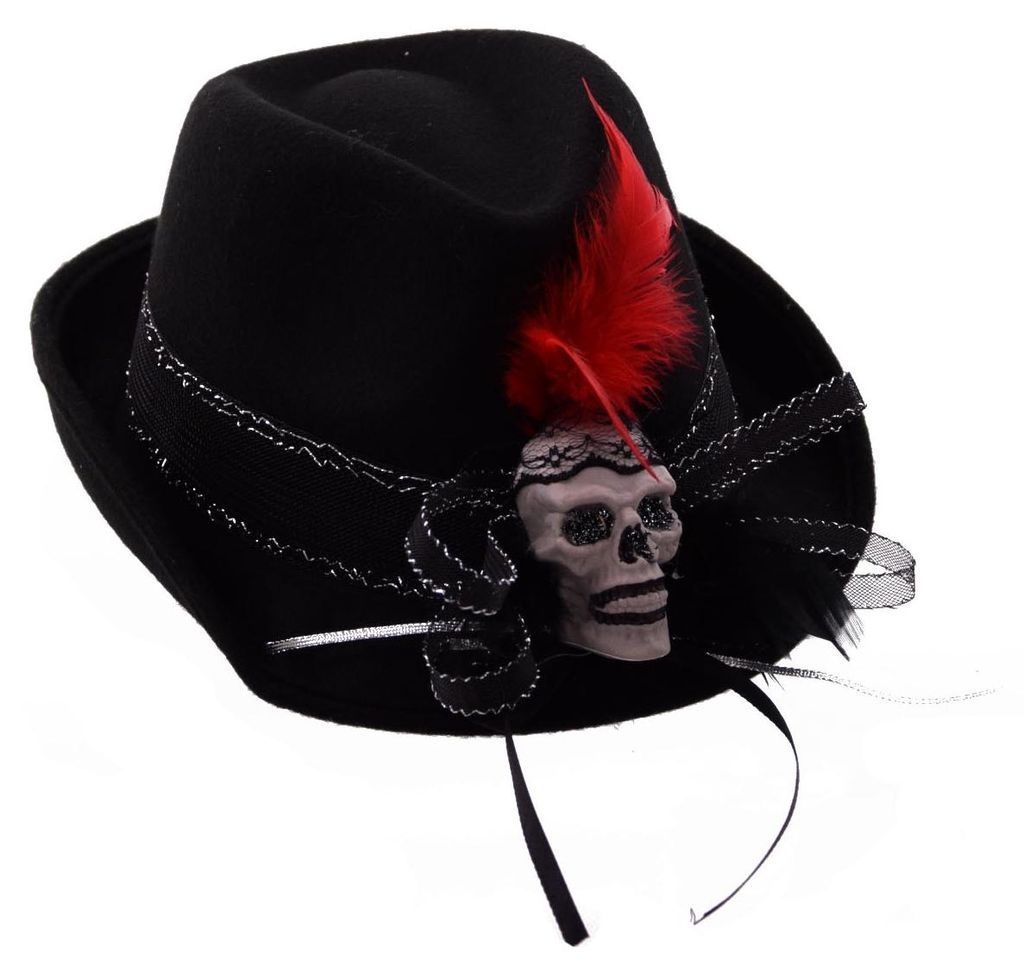 Hut mit Totenkopf Halloween Karneval Kostümparty Tag der Produktbild 