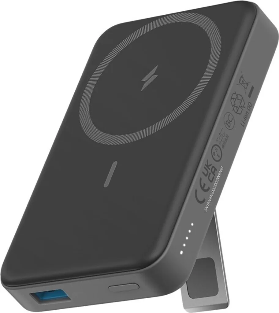 Chargeur Solaire Portable Anker 633 MagGo 10000 mAh avec Support Noir