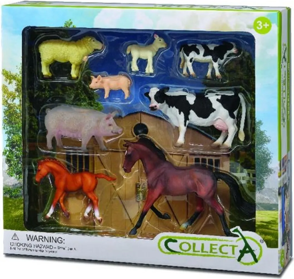 Lot de figurines animaux de la ferme Farm Life 84181 pour enfants et déco