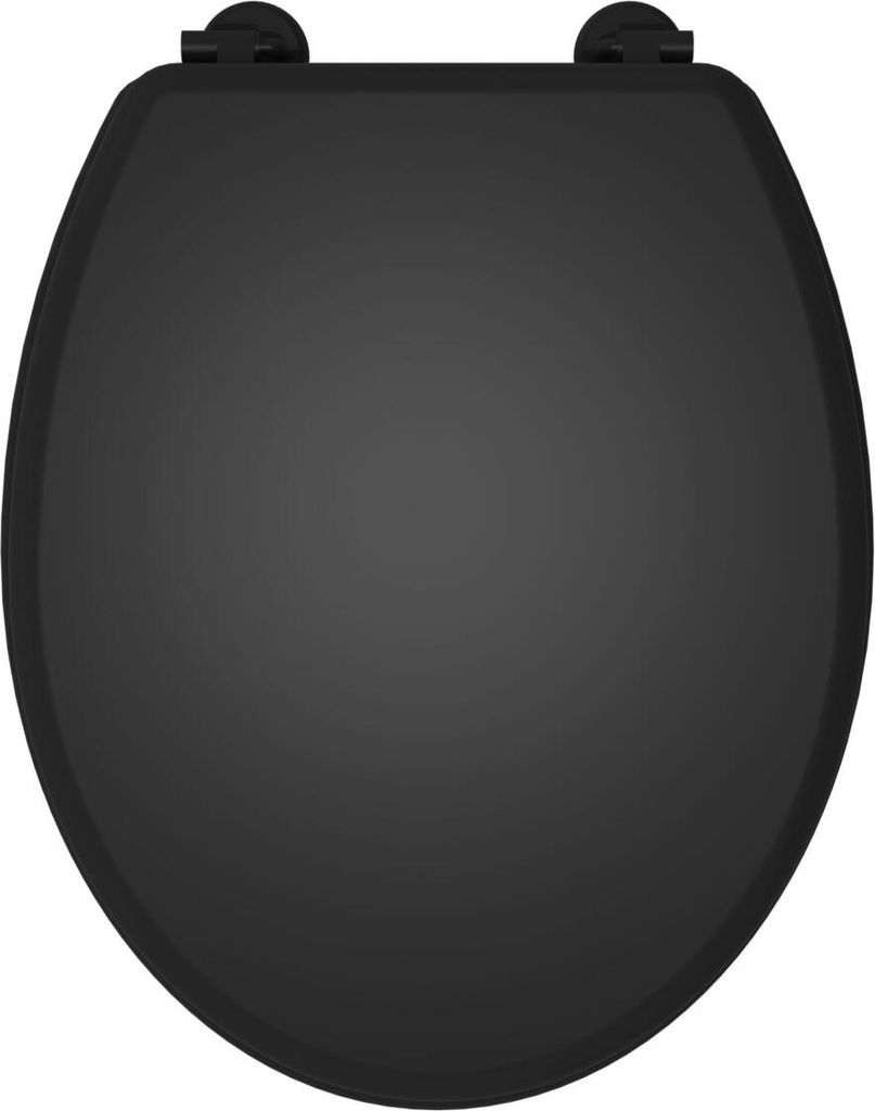 Allibert ACIERO WC-Sitz Holz 36 x 5,2 x 45,7 cm Schwarz Produktbild 