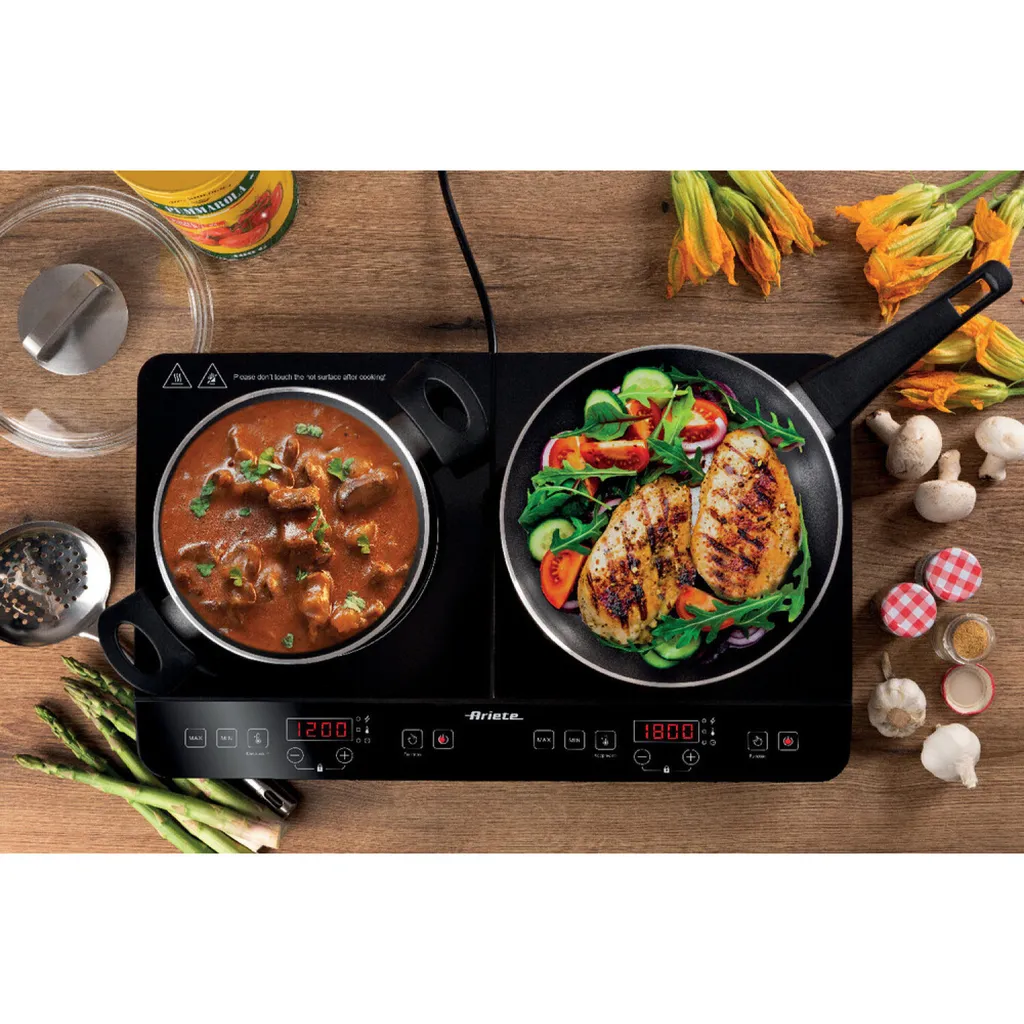 Double Plaque Induction 3500W Vitrocéramique Ariete 1998 Noir Mat - 3
