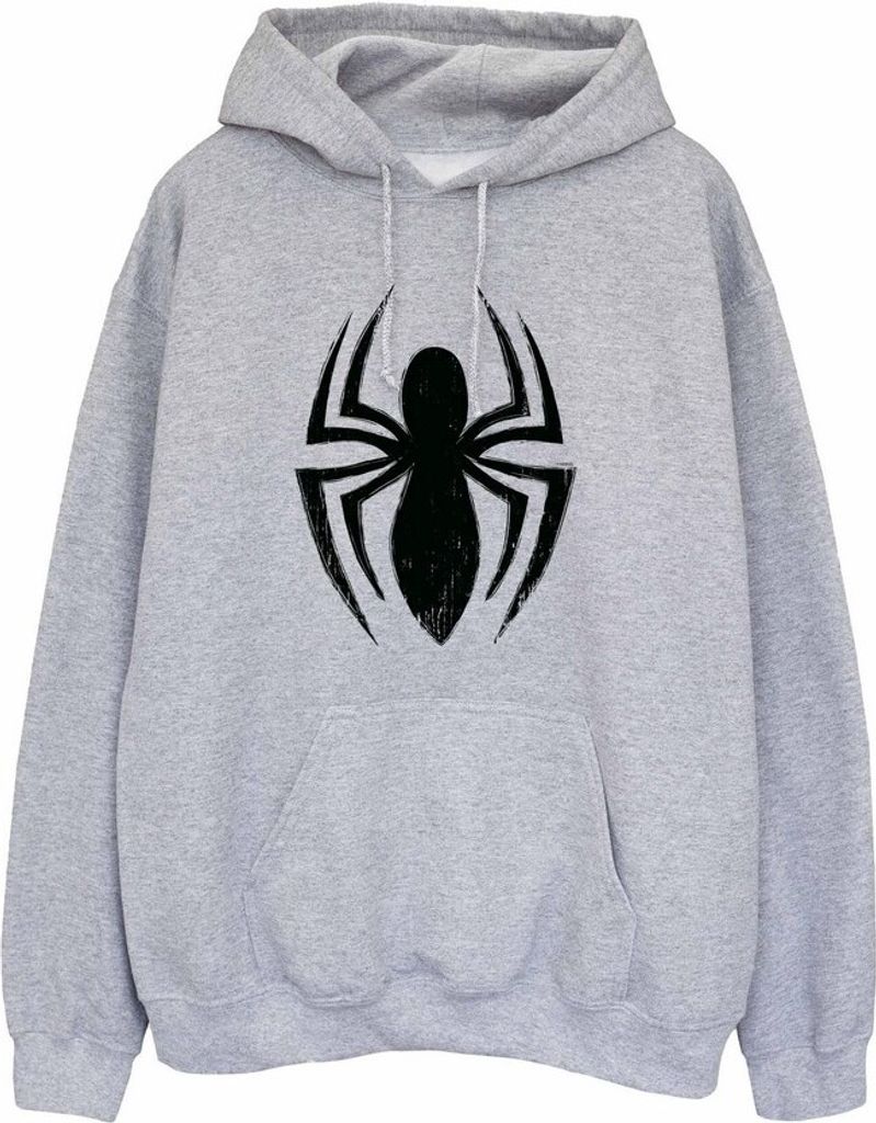 Spider-Man - "Ultimate" Kapuzenpullover Logo für Herren BI2137 (S) (Grau)