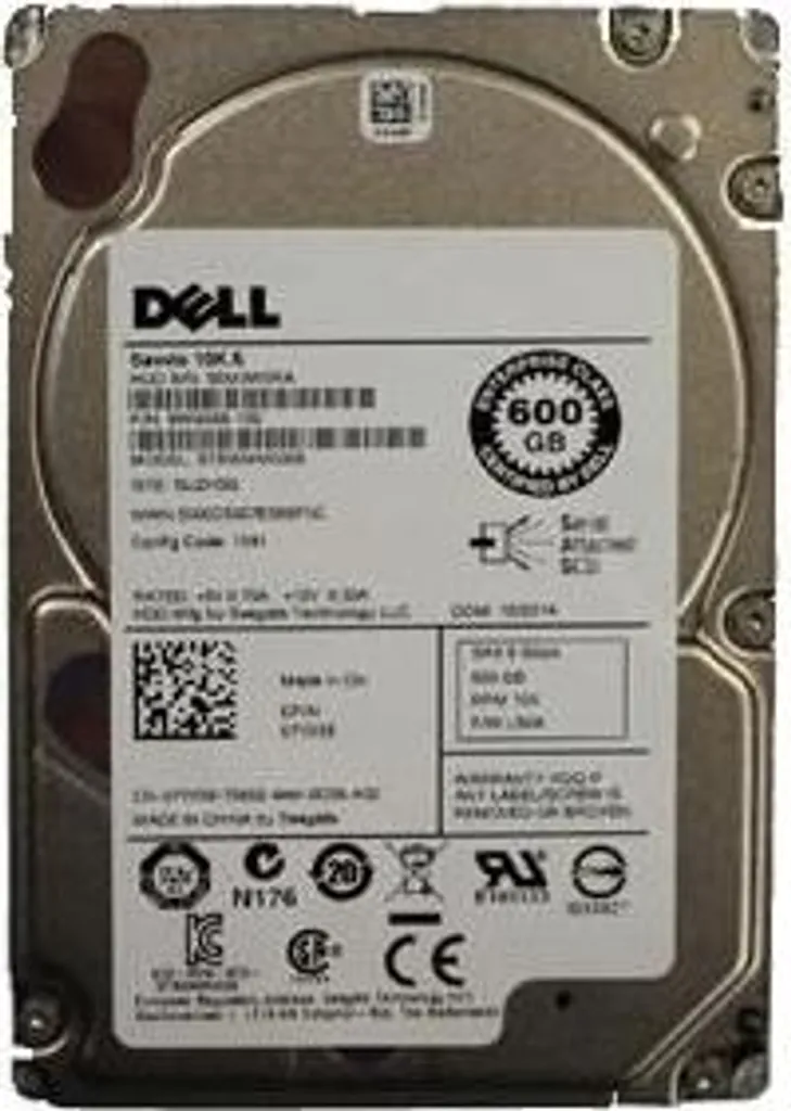 Disque Dur Dell ESG-X HD 600G SAS6 10K 2.5 Pouces 7YX58 pour Serveur