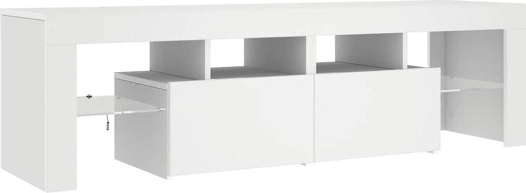vidaXL TV skříňka s LED osvětlením bílá 140x36,5x40 cm Obrázek produktu 