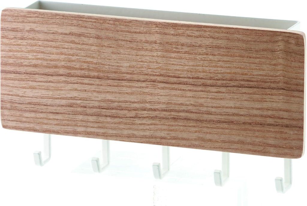 Schlüsselhaken, beige, Einheitsgröße, Schlüsselablage mit 5 Haken für Schlüssel