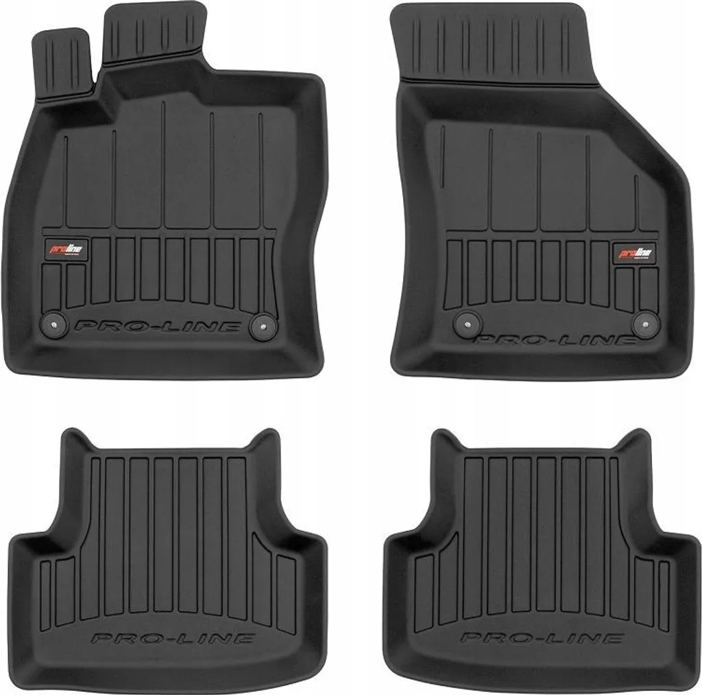 Set 4 Tappetini Gomma 3D VW Golf 7 (2012-20) Resistenza Professionale