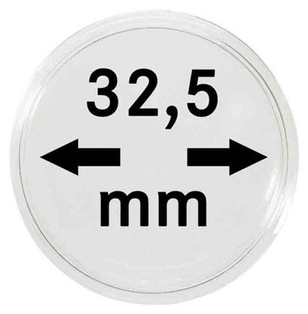 Lindner 2260325P Münzkapseln 32,5 MM Originalkapsel: PP Produktbild 