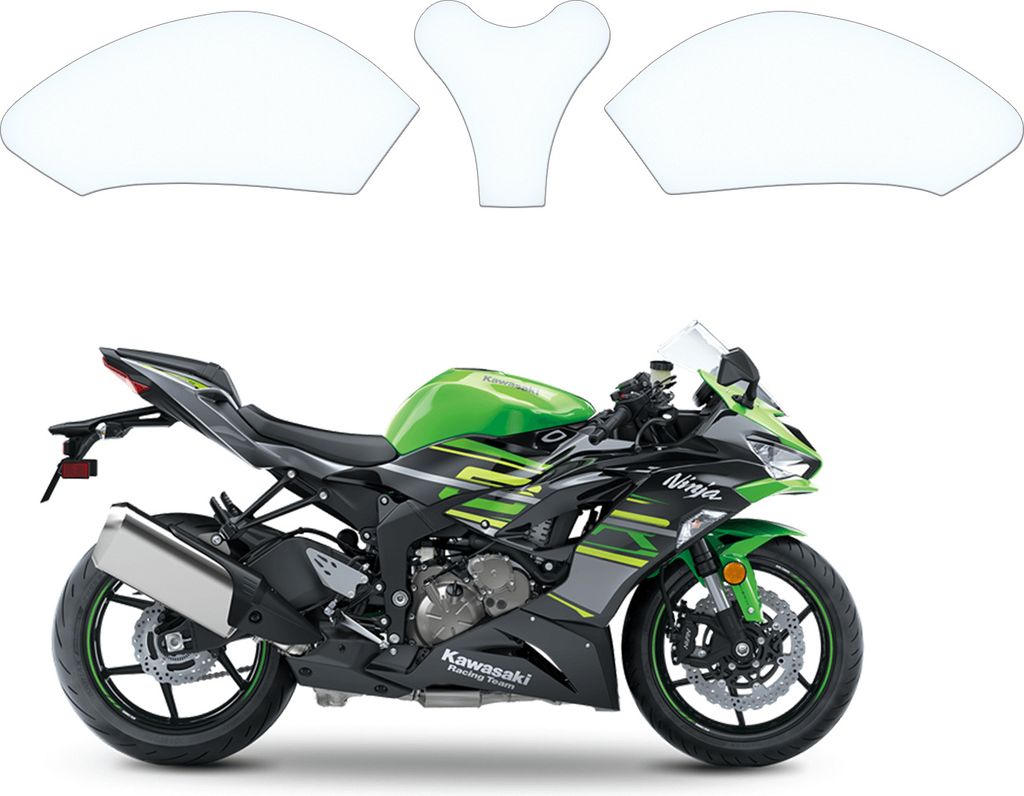 Tankschutzfolie Tankpad geeignet für Kawasaki ZX6R 636 2019+