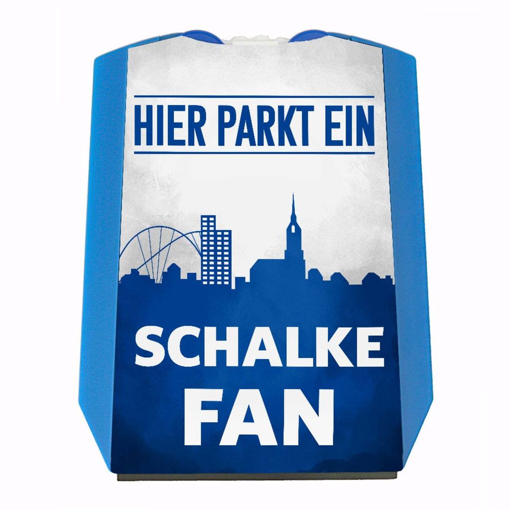 Hier parkt ein Schalke Fan Parkscheibe in