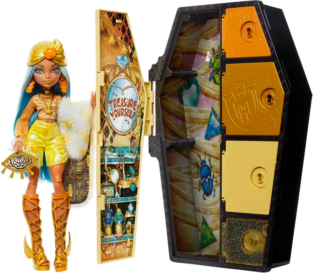 Poupée Monster High Cleo Trésors Cachés : Cadeau Parfait sans Défauts