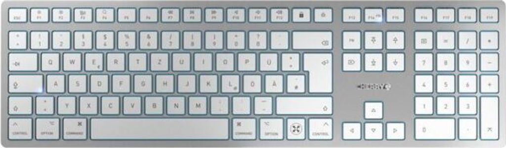 CHERRY KW 9100 SLIM FOR MAC, USB + Bluetooth, QWERTZ, Produktbild 