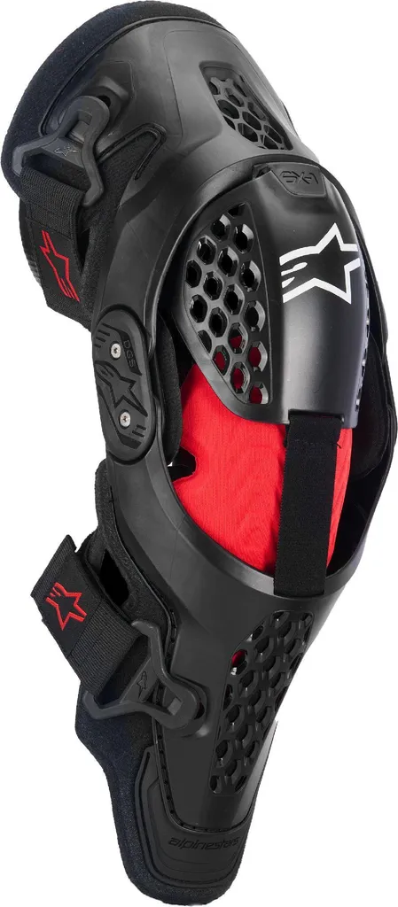 Genouillères SX-1 Plasma Alpinestars Noir L-XL avec Système Articulé