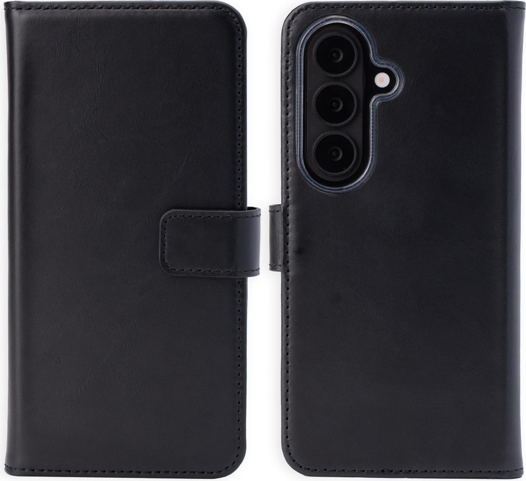 Selencia Echtleder Klapphülle Samsung Galaxy S26 - Schwarz