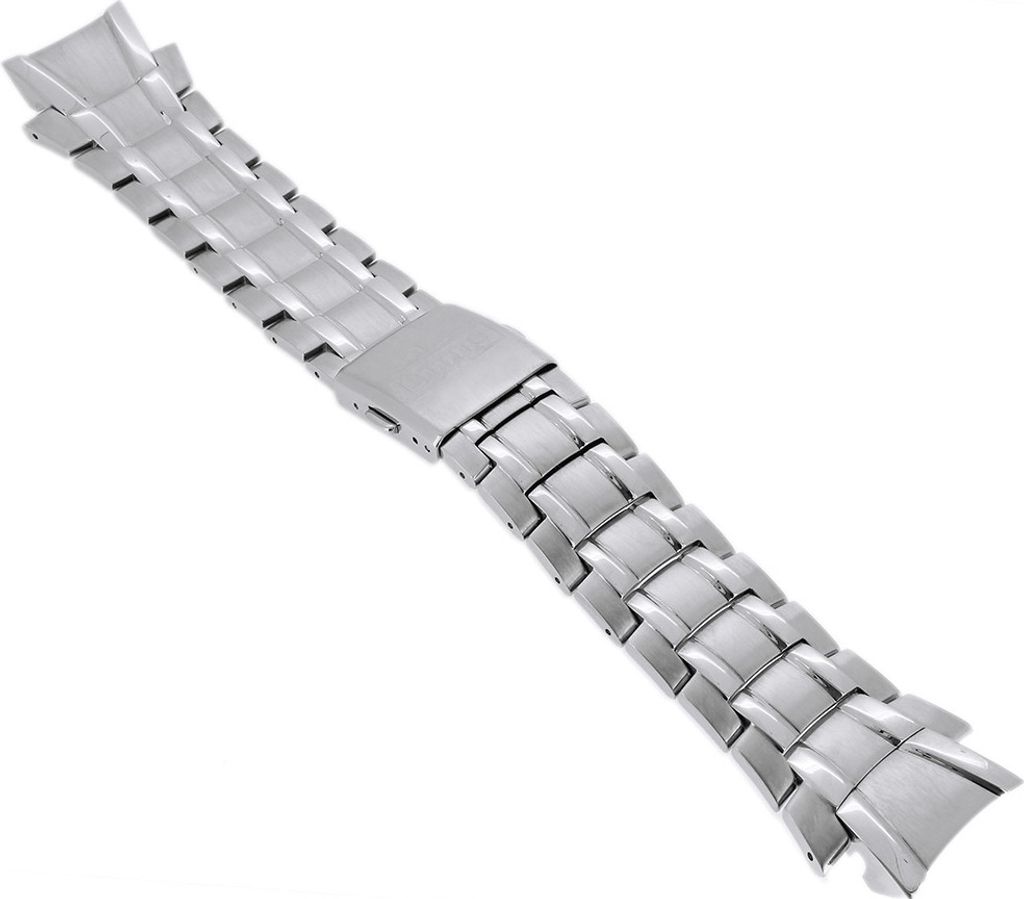 Lotus Chronograph Uhrenarmband Edelstahl silbern mit Logo Produktbild 
