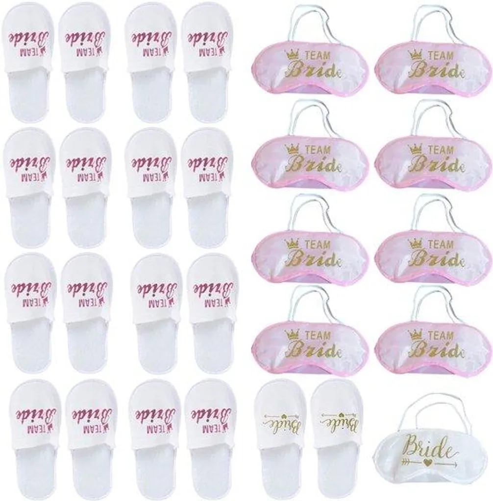 Masque de nuit mariage ajustable en satin pour accessoires de fête