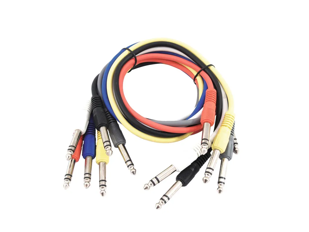 Câble Jack 6,3 stéréo anti-interférence OMNITRONIC 6x0,9m sans bruit - 2