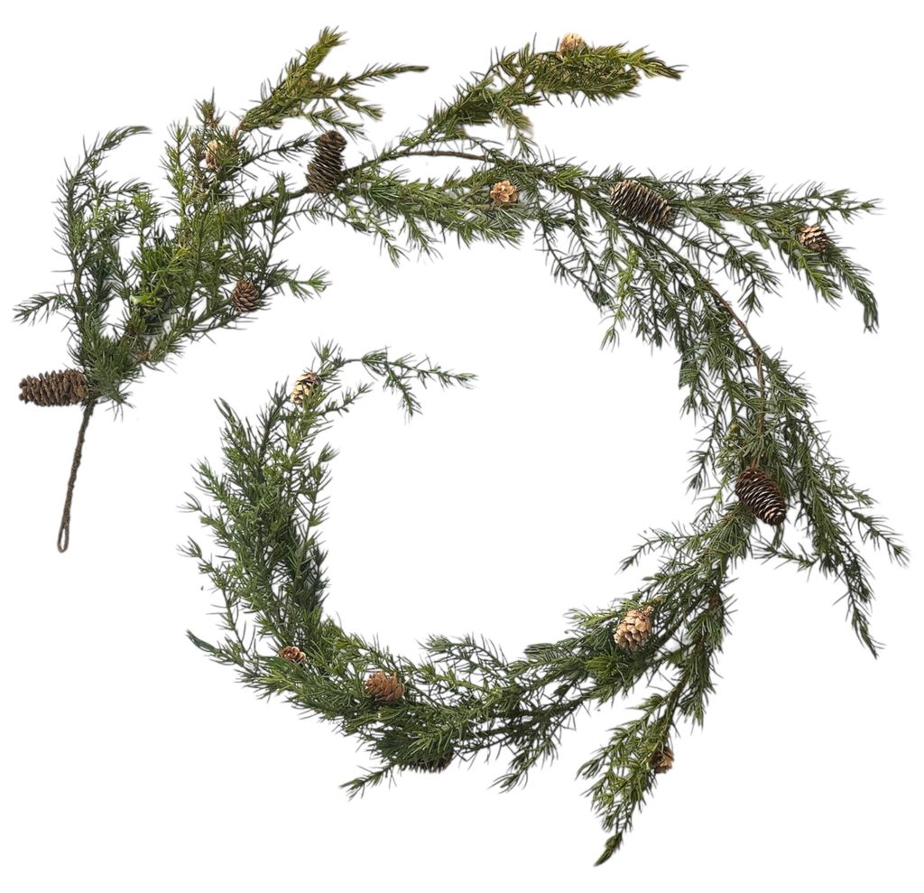Künstliche Lärchengirlande 180cm. Hochwertige Girlande für Weihnachten