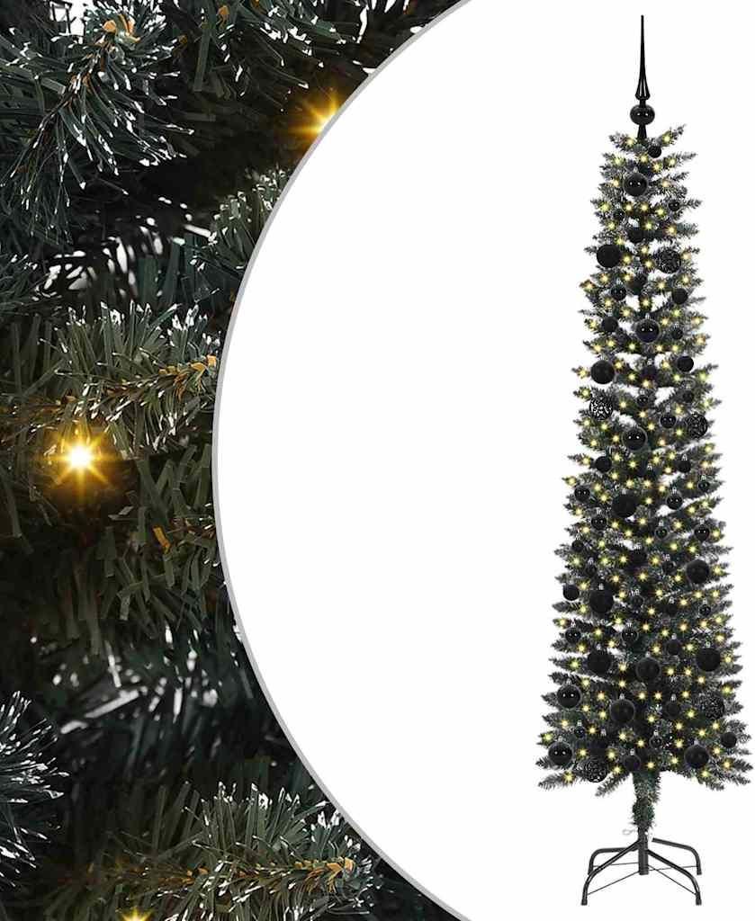 vidaXL Künstlicher Weihnachtsbaum mit 300 LEDs mit Ständer Grün 180 cm