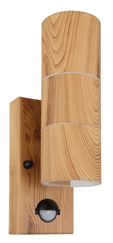 Globo Lighting Außenleuchte Edelstahl holzoptik, Glas klar, Produktbild 