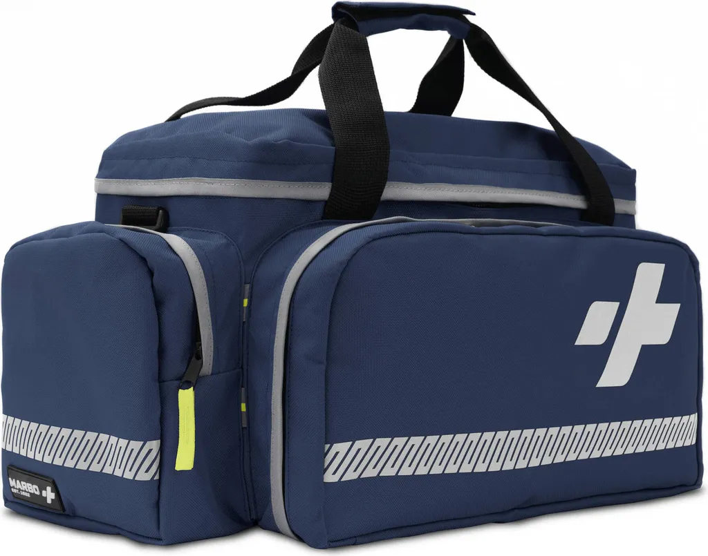 Sac médical 35L haute résistance Marbo bleu marine avec compartiments