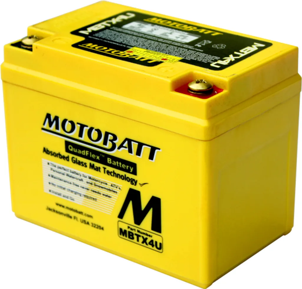 Batteria Motobatt MBTX4U Upgrade 4.7 Ah | Massima Potenza Avviamento AGM
