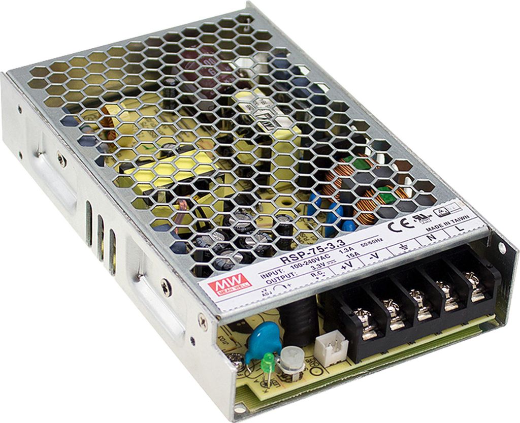 MEANWELL RSP-75-12, AC-DC-Schaltnetzteil, geschlossen, 75W 12V 6,3A