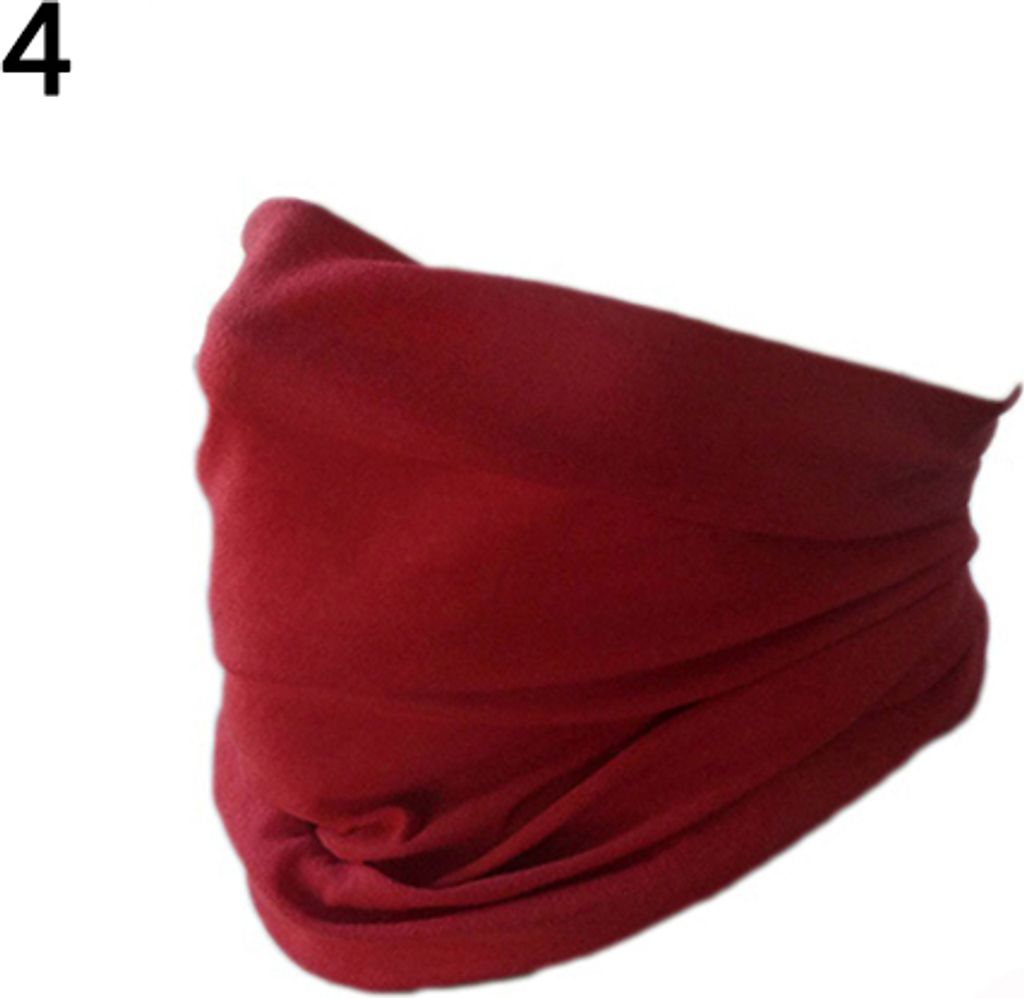 Herren Outdoor Hochelastisches Radfahren Nahtloses Halstuch Fahrrad Sport Stirnband rot