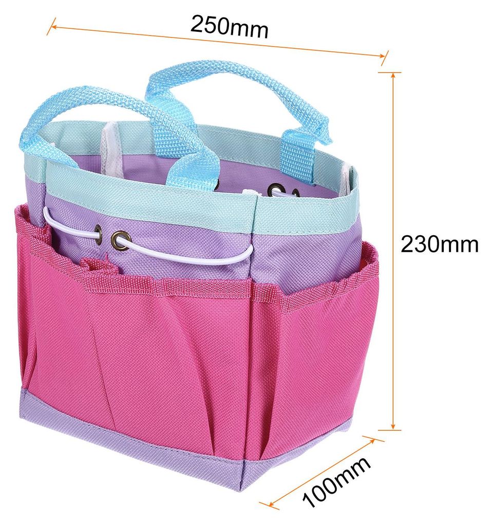 Gartenger?tetasche 9,84" x 3,94" x 9,06" Gro?e Oxford-Tasche mit Taschen Gartentasche Gartenger?te-Organizer Aufbewahrungstr?ger fš¹r drau?en Fra...