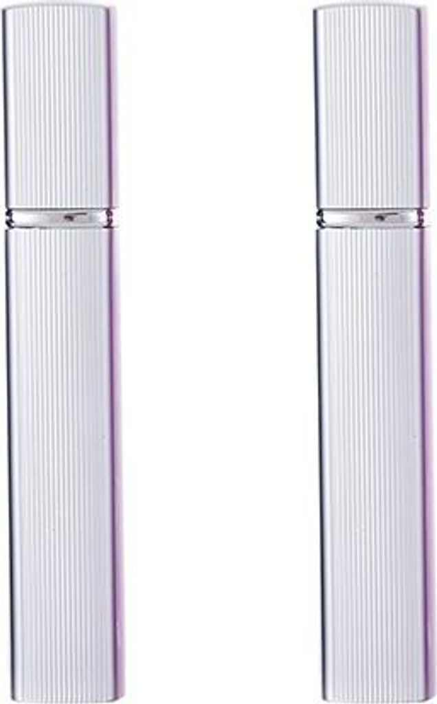 INF Elegante quadratische Sprühflasche aus Aluminium und Glas - 2er-Pack