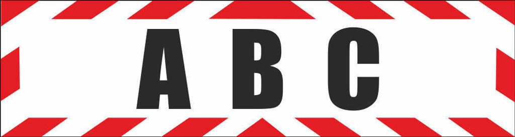 INDIGOS UG - Magnetschild "ABC Atomar Biologisch Chimisch Abwehr Soldaten Bataillon Bundeswehr Gas" mit Rahmen 45 x 12 cm reflektierend - Magnetfol...