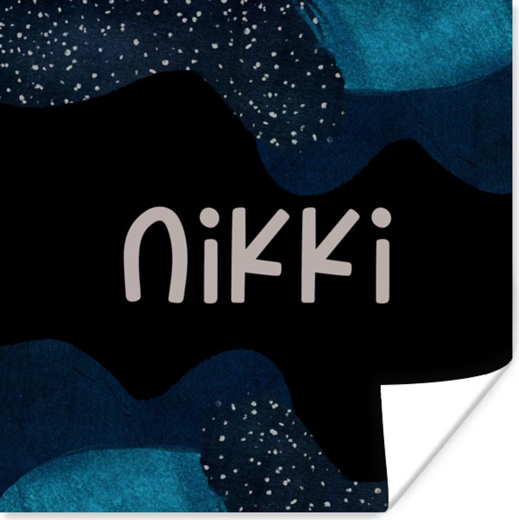 MuchoWow Poster Nikki - Pastell - Mädchen 30x30 cm - Wandposter - Printing