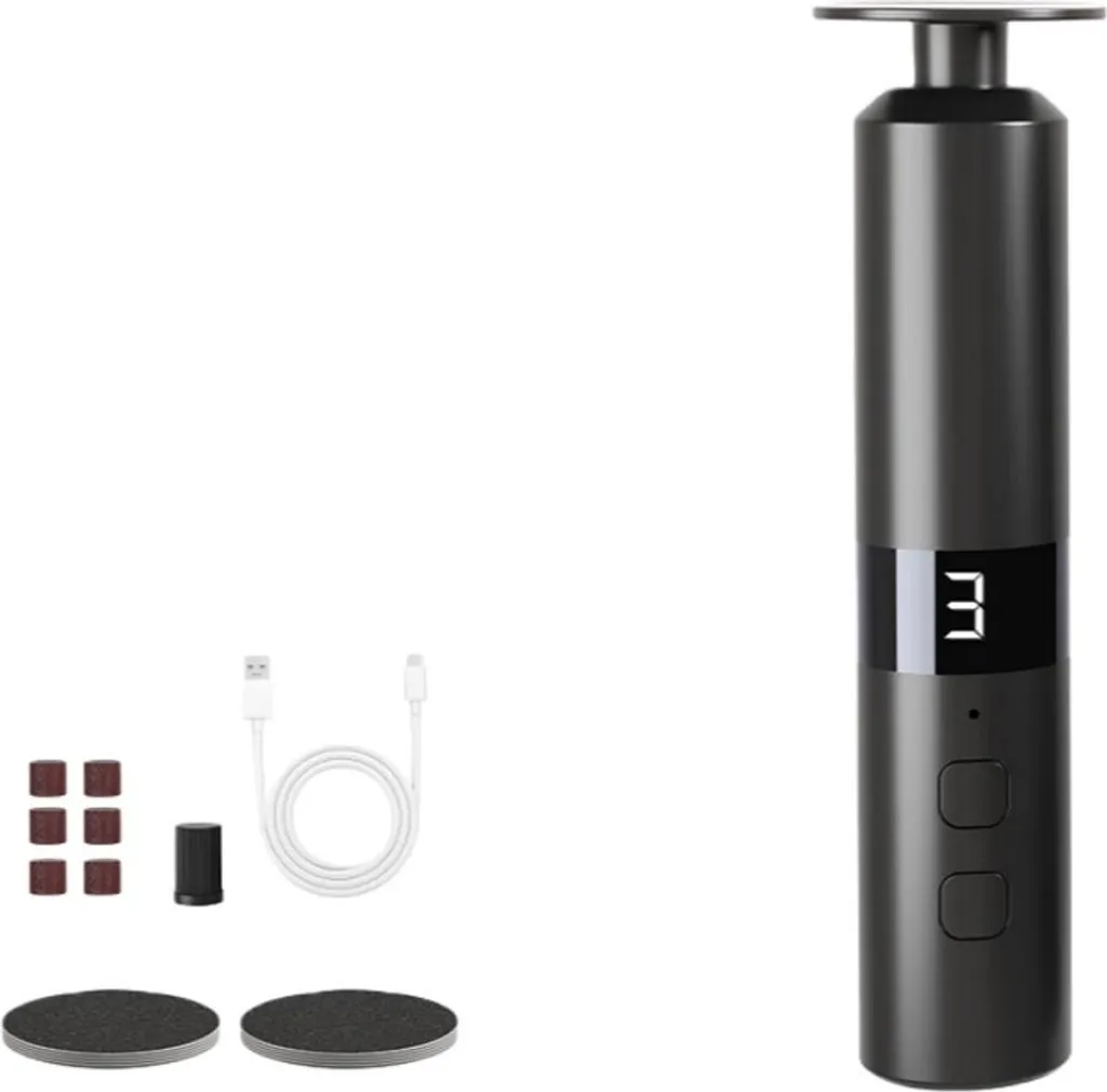 Kit Pedicure Elettrico INF 1800mAh - 10 Testine per Piedi di Seta