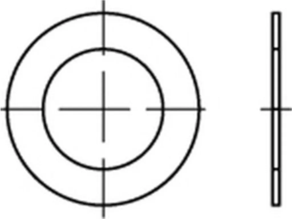 Dischi di spessore Reyher DIN 988 acciaio 70 x 90 x 0,1 009880007090010 (500 pezzi)