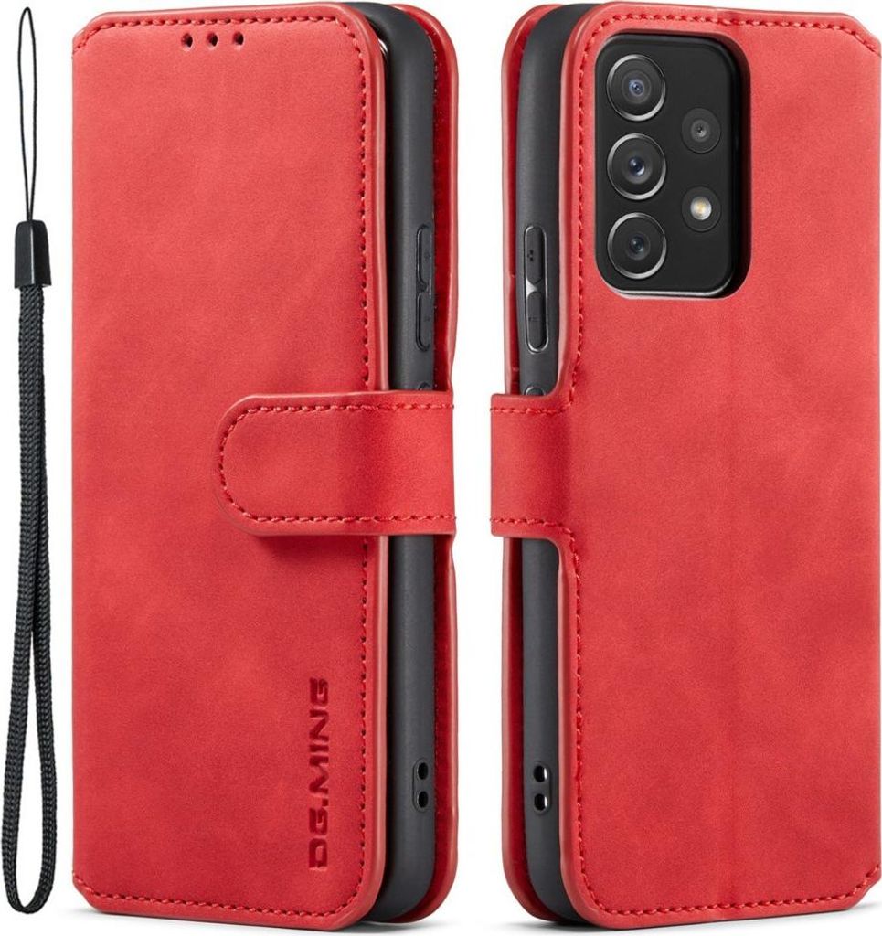 Samsung Galaxy A53 Hülle - DG.MING Luxus Klapphülle - Rot