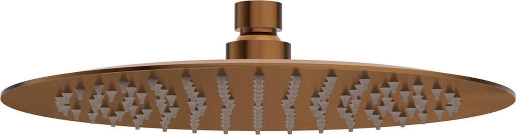 Balneo Regendusche aus Edelstahl kupfer rund | Regenduschkopf 25 cm CASCADE