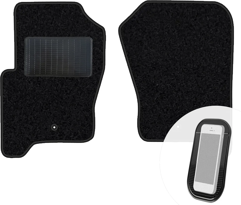 Set Tappetini Anteriori Land Rover Discovery 3 | Velluto Nero 2pz