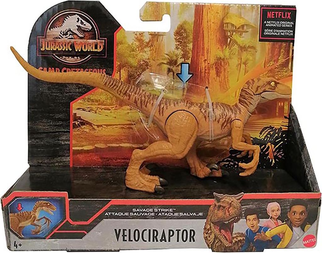 Mattel HBX32 Jurassic World Dinosauri Velociraptor Immagine del prodotto 