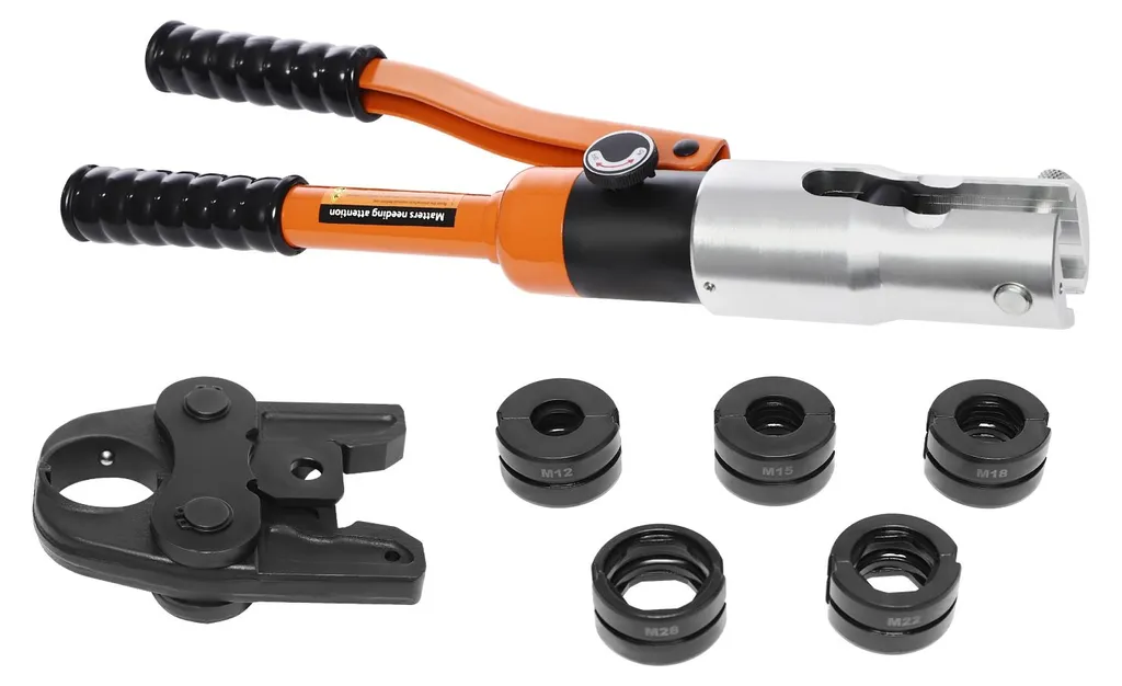 Presse hydraulique manuelle pour cosses et câbles - Capacité 10 tonnes