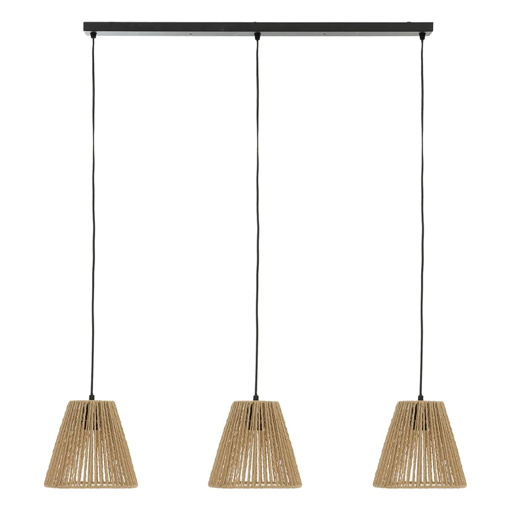 Suspension 3 abat-jour Édith : luminaire idéal au-dessus d'un îlot
