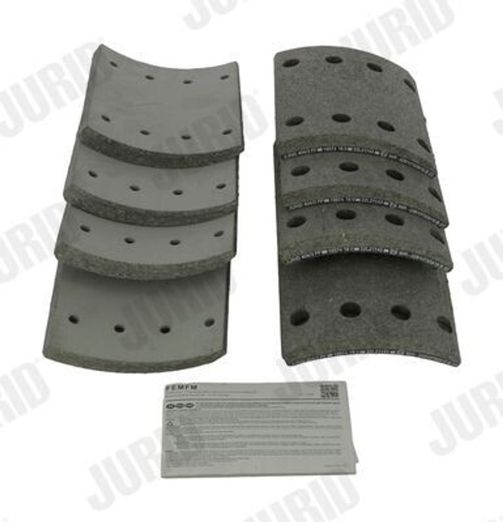 JURID Bremsbacken Bremsbackensatz 1957404040 Hinten 18mm 145mm 200mm Schachtel 7kg