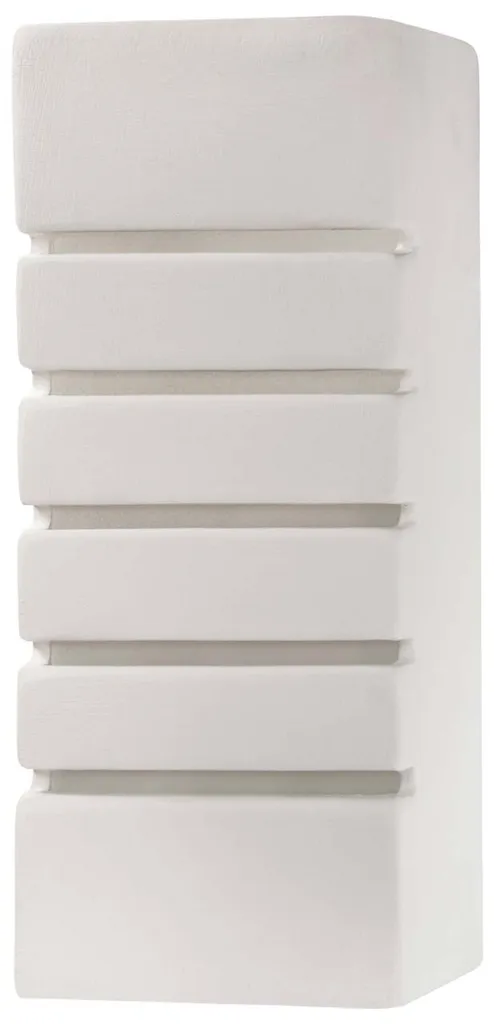 Applique en céramique SAMIR Sollux Lighting E27 15W 26x10cm Blanche